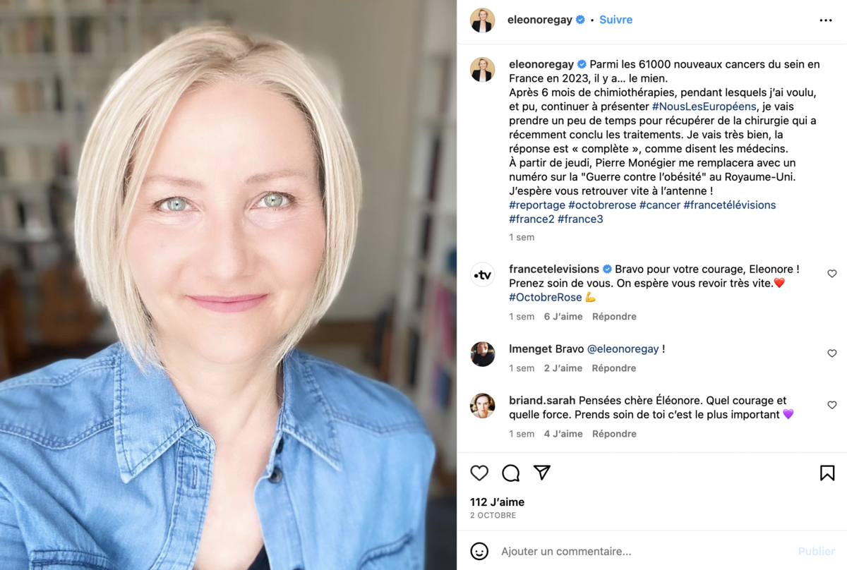 “Aucune maman n’a envie d’annoncer ça” : une figure de France Télévisions lève le voile sur son cancer du sein