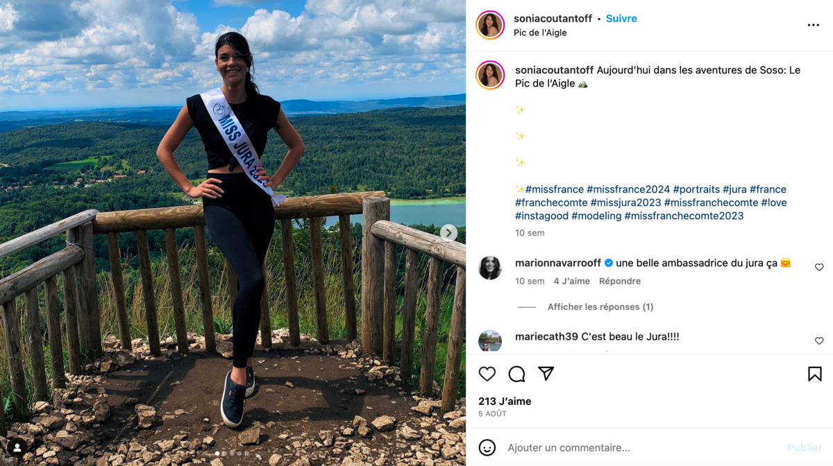 Miss France 2024 : qui est Sonia Coutant, la sublime Miss Franche-Comté ?
