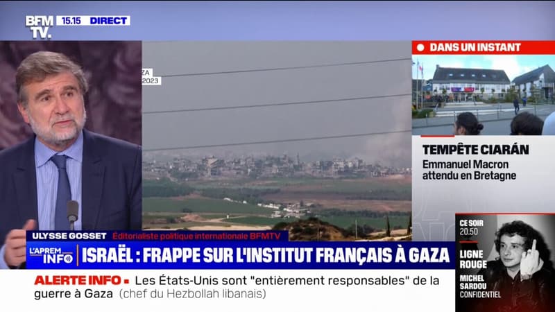 Gaza: l’Institut français visé par une frappe israélienne, le Quai d’Orsay demande des explications