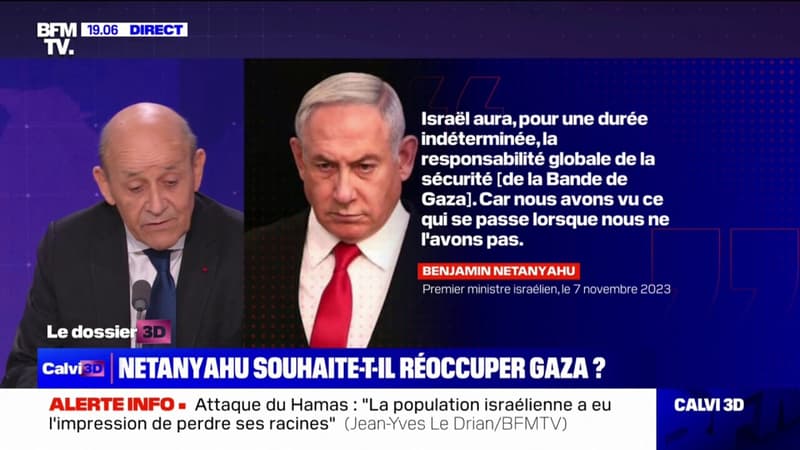 Israël/Hamas: “La réoccupation de Gaza par Israël serait ajouter une crise dans la crise”, selon Jean-Yves Le Drian