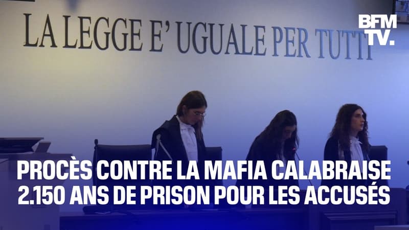 Italie: plus de 200 personnes condamnées dans l’immense procès de la ‘Ndrangheta calabraise