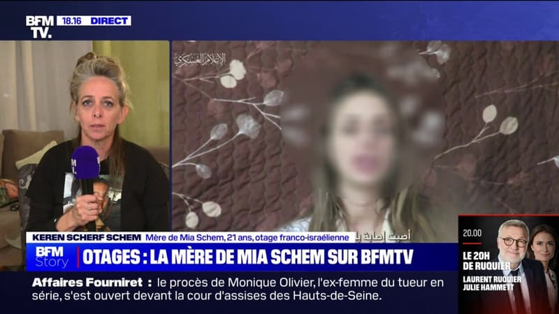 “Je pensais qu’elle serait libérée aujourd’hui, mais elle ne le sera pas”:  La mère de Mia Schem, otage franco-israélienne de 21 ans, réagit sur BFMTV aux libérations d’otages du Hamas