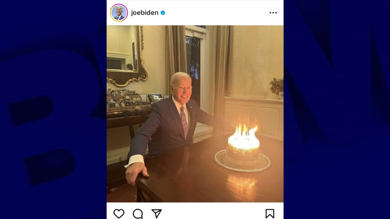“Plus de place pour les bougies”: Joe Biden ironise sur son âge pour son 81e anniversaire
