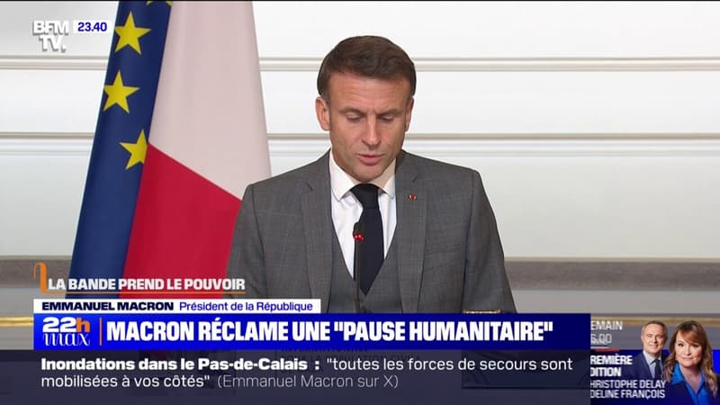 LA BANDE PREND LE POUVOIR – Emmanuel Macron réclame une “pause humanitaire” dans le conflit entre Israël et le Hamas