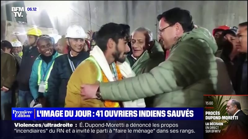 Les 41 ouvriers indiens coincés dans un tunnel depuis 17 jours enfin sauvés