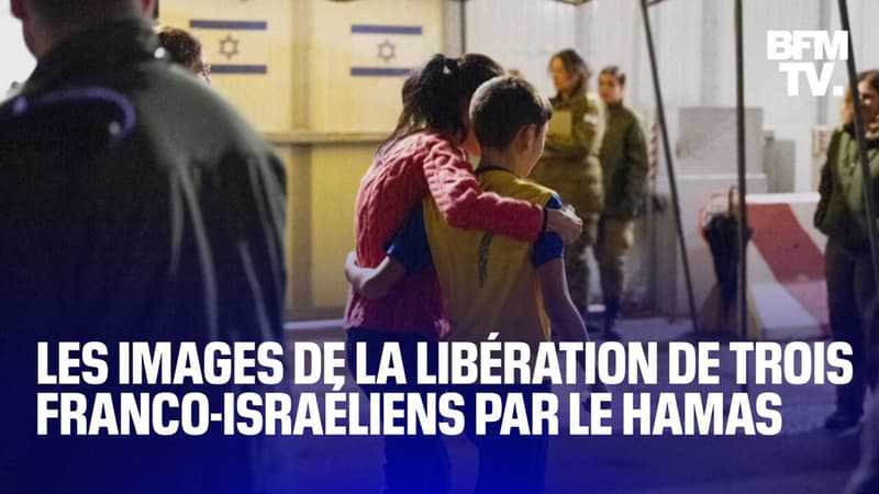 Les images des derniers otages libérés par le Hamas, où figurent trois jeunes franco-israéliens