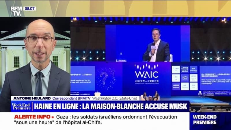 Message antisémite: Elon Musk accusé par la Maison Blanche de faire la promotion de la haine en ligne