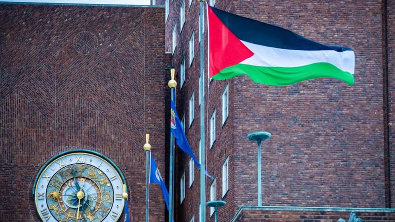 Norvège: le drapeau palestinien hissé devant l’Hôtel de ville d’Oslo