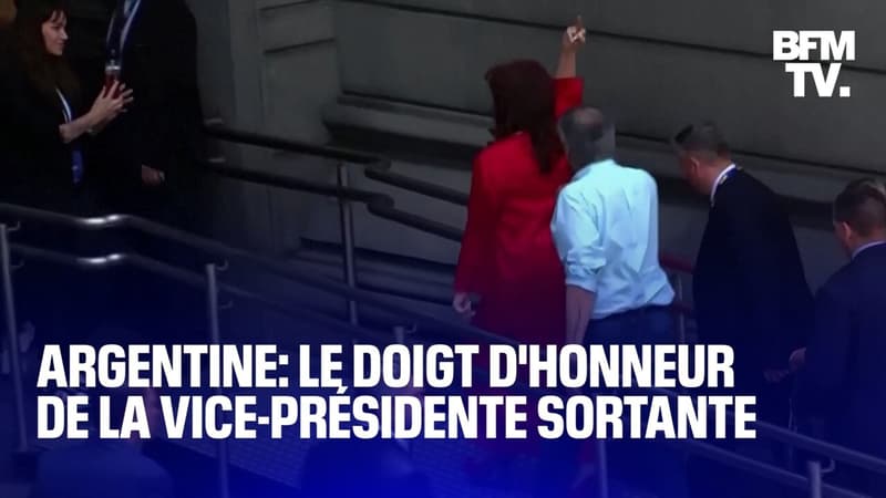Argentine: le doigt d’honneur de la vice-présidente sortante avant l’investiture de Javier Milei