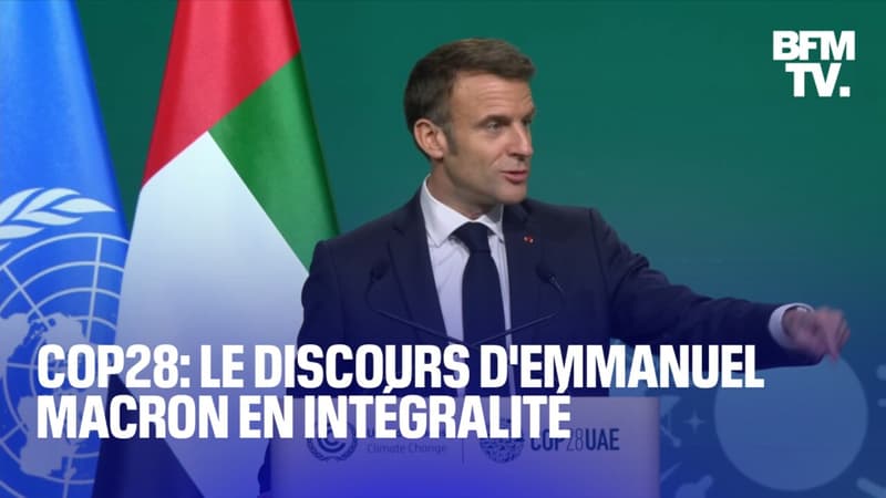 COP 28 à Dubai: le discours d’Emmanuel Macron en intégralité