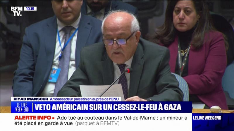 Conseil de sécurité de l’ONU: les États-Unis rejettent un “cessez-le-feu non durable” à Gaza