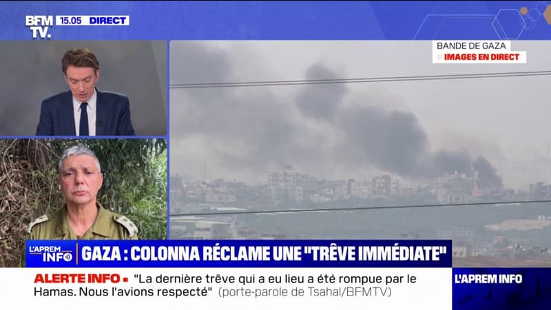 Gaza: “La dernière trêve qui a eu lieu a été rompue par le Hamas” répond le porte-parole de Tsahal aux propos de Catherine Colonna