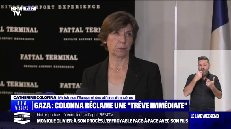 Gaza: “Une trêve immédiate est nécessaire” déclare Catherine Colonna