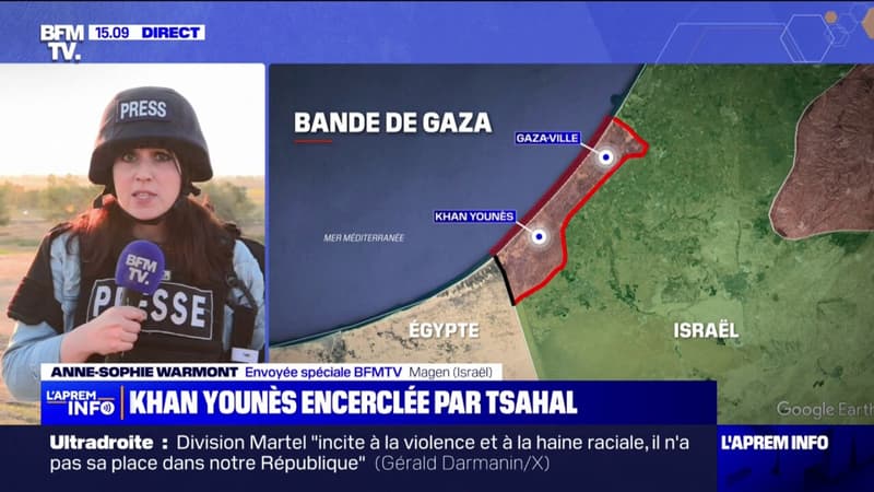 Gaza: la ville de Khan Younès encerclée par l’armée israélienne