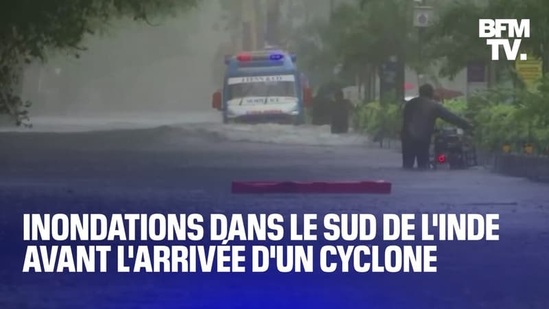 Inde: des inondations touchent le Sud du pays avant l’arrivée d’un cyclone