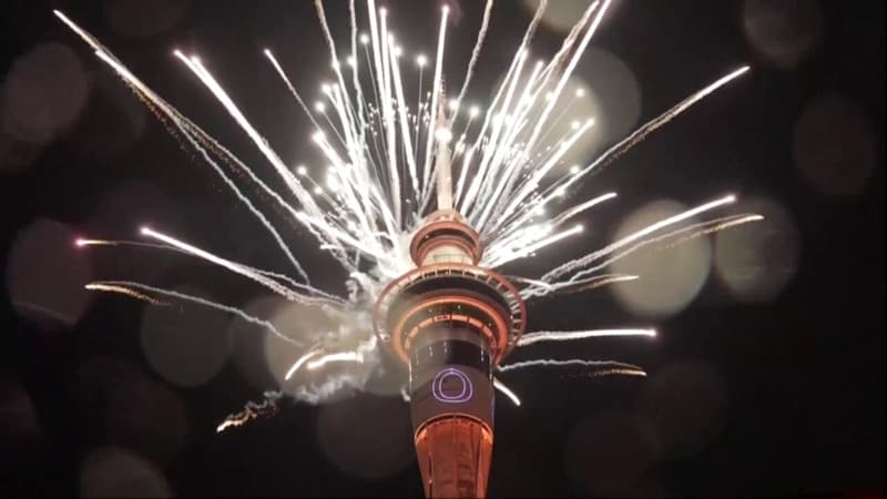 La Nouvelle-Zélande déjà en 2024: les images du feu d’artifice à Auckland