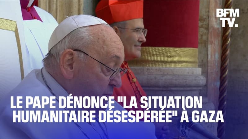 Le pape dénonce “la situation humanitaire désespérée” à Gaza