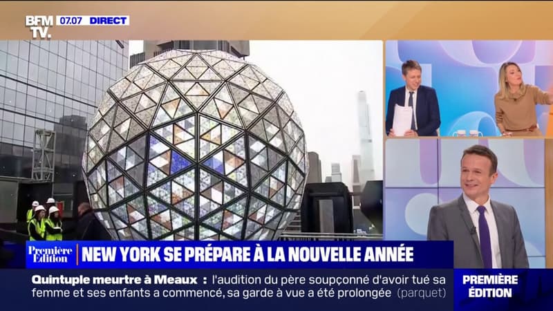 New York se prépare à la nouvelle année, avec l’installation de sa traditionnelle boule lumineuse