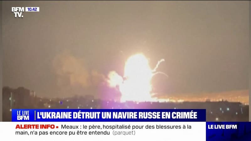 Un mort et deux blessés après la destruction d’un navire russe par l’armée ukrainienne en Crimée