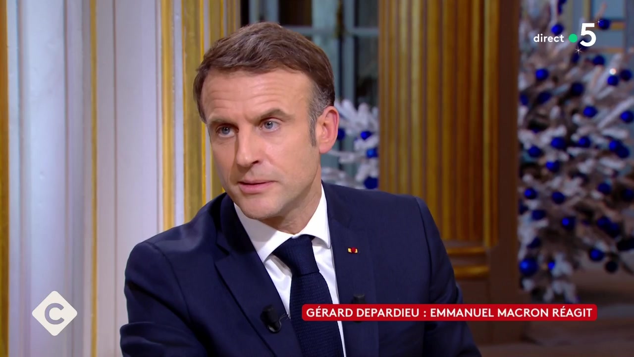 “Je suis un grand admirateur de Gérard Depardieu” : Emmanuel Macron dithyrambique au sujet de l’acteur mis en examen