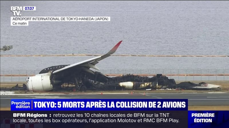 Cinq morts après a collision entre deux avions à l’aéroport de Tokyo, au Japon