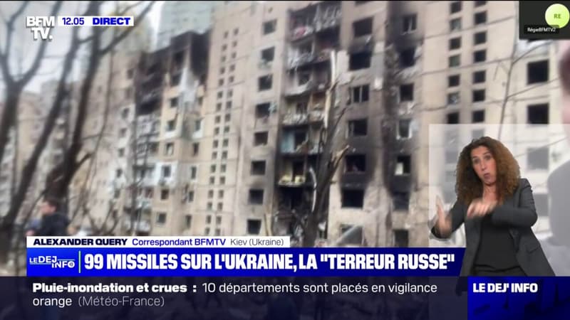 En Ukraine, l’alerte à la bombe levée après que 99 missiles russes soient tombés sur Kiev