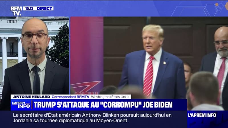 En campagne pour la primaire républicaine, Donald Trump étrille Joe Biden et promet de “sauver l’Amérique”