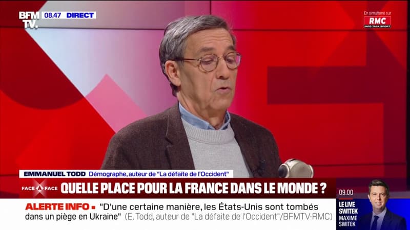 Géopolitique: “La France n’existe pas parce qu’elle est alignée sur les États-Unis, et contrôlée par l’OTAN” affirme Emmanuel Todd