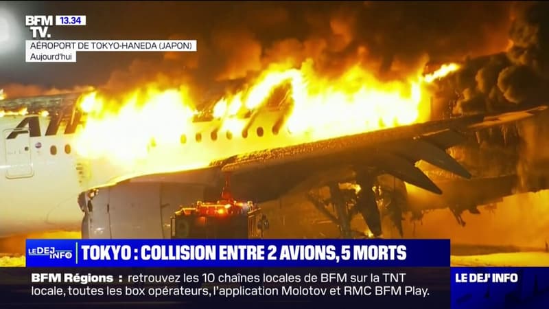 Japon: 5 morts dans la collision de deux avions