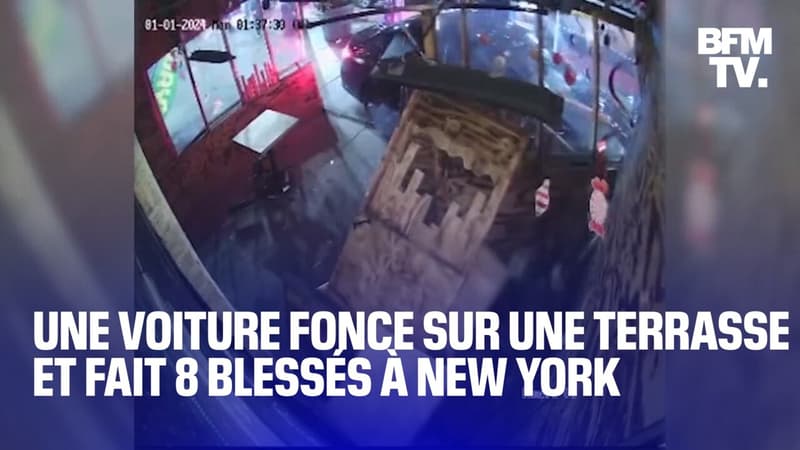 New York: une voiture fonce dans la terrasse d’un restaurant et fait huit blessés