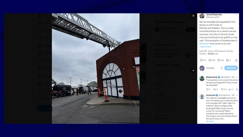 Canada: une épicerie fine visée par un incendie criminel antisémite, une enquête ouverte