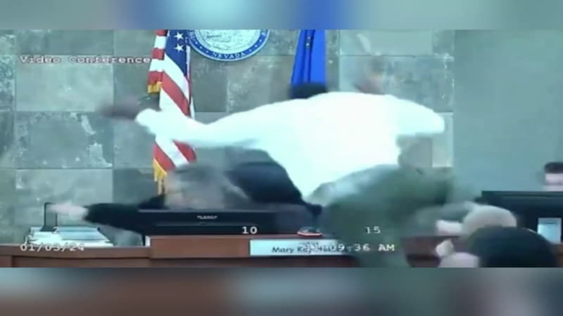 États-Unis: une juge agressée par un prévenu en plein tribunal à Las Vegas