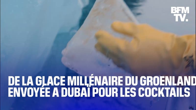 Une start-up prélève de la glace millénaire du Groenland pour fournir les bars à cocktails de Dubaï