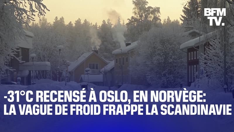 Une vague de froid s’abat sur la Scandinavie avec un record de -31°C à Oslo en Norvège