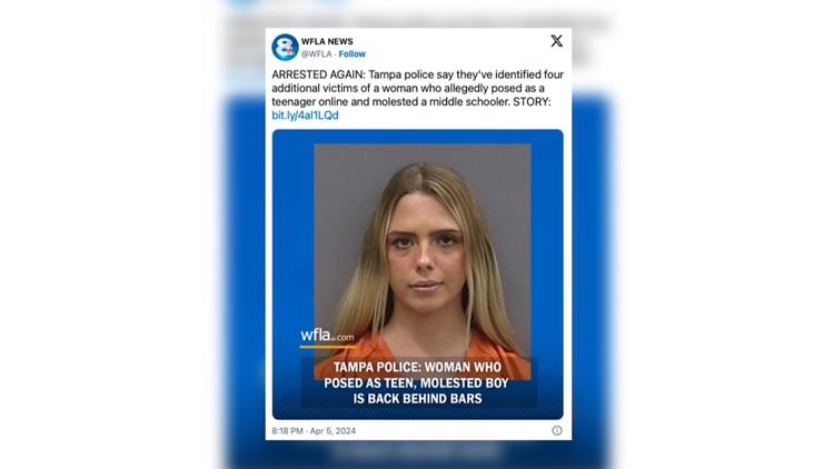 Etats-Unis : une femme de 23 ans arrêtée après s’être fait passer pour une ado de 14 ans afin d’agresser sexuellement de jeunes garçons