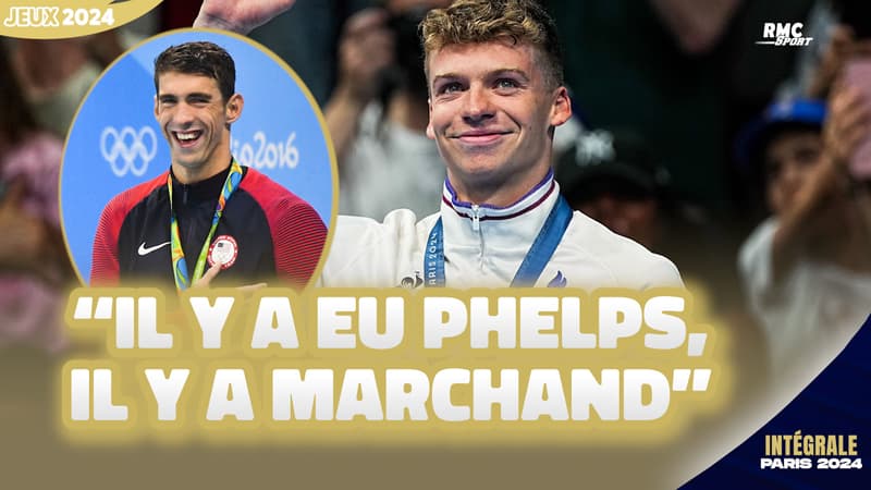 JO 2024 / Natation : “Il y a eu Phelps, aujourd’hui il y a Marchand” salue Esposito