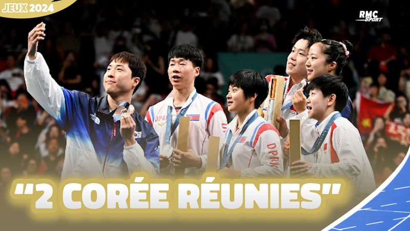 JO 2024 / Tennis de table : Corée du Nord et du Sud réunies le temps d’un selfie sur le podium
