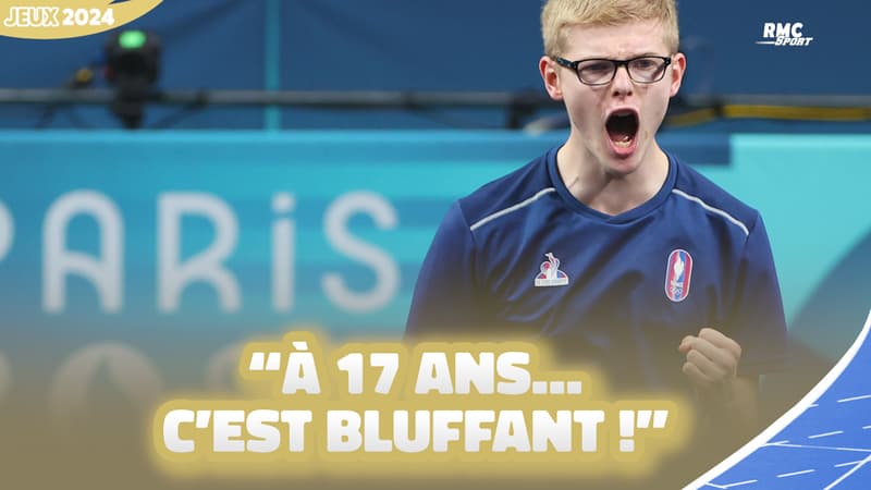 JO 2024 / Tennis de table : F. Lebrun en bronze… “C’est bluffant à 17 ans” savoure son père