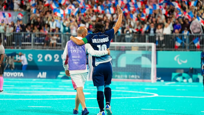 Jeux paralympiques: une remontée de tout le terrain, le but magnifique de l’inévitable Frédéric Villeroux en finale du cécifoot