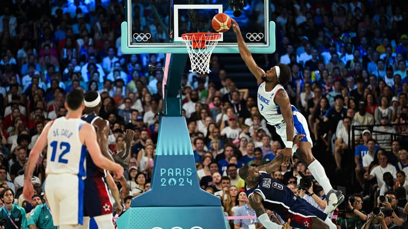JO 2024 (basket): “Casse-toi de là!”, la réplique de Yabusele à LeBron James après un dunk pour la postérité