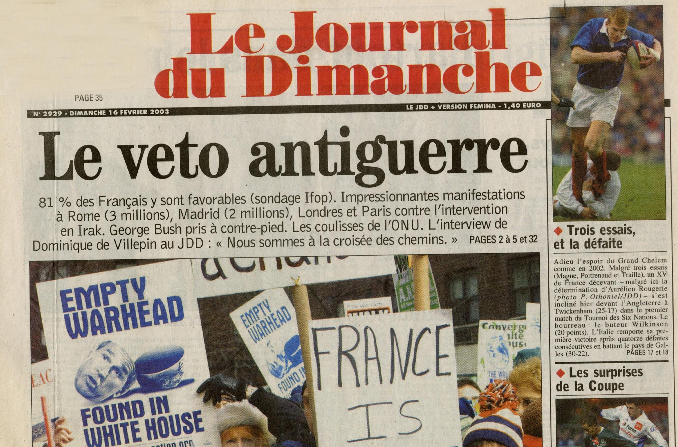 Discours de Dominique de Villepin à l’ONU en 2003 : le jour où la France a dit non à la guerre en Irak