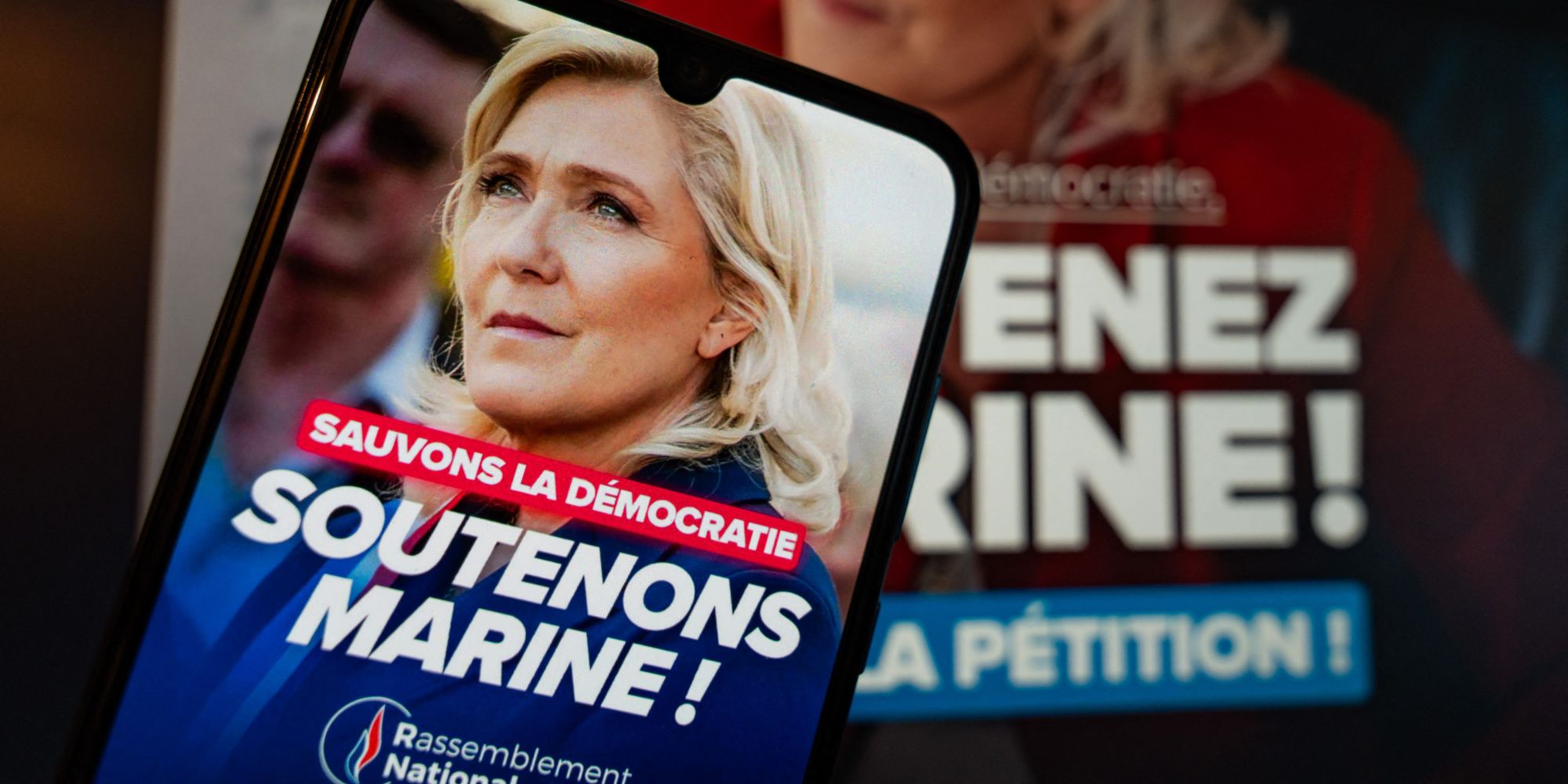 À Marseille, les partisans de Marine Le Pen dénoncent une décision «politique»