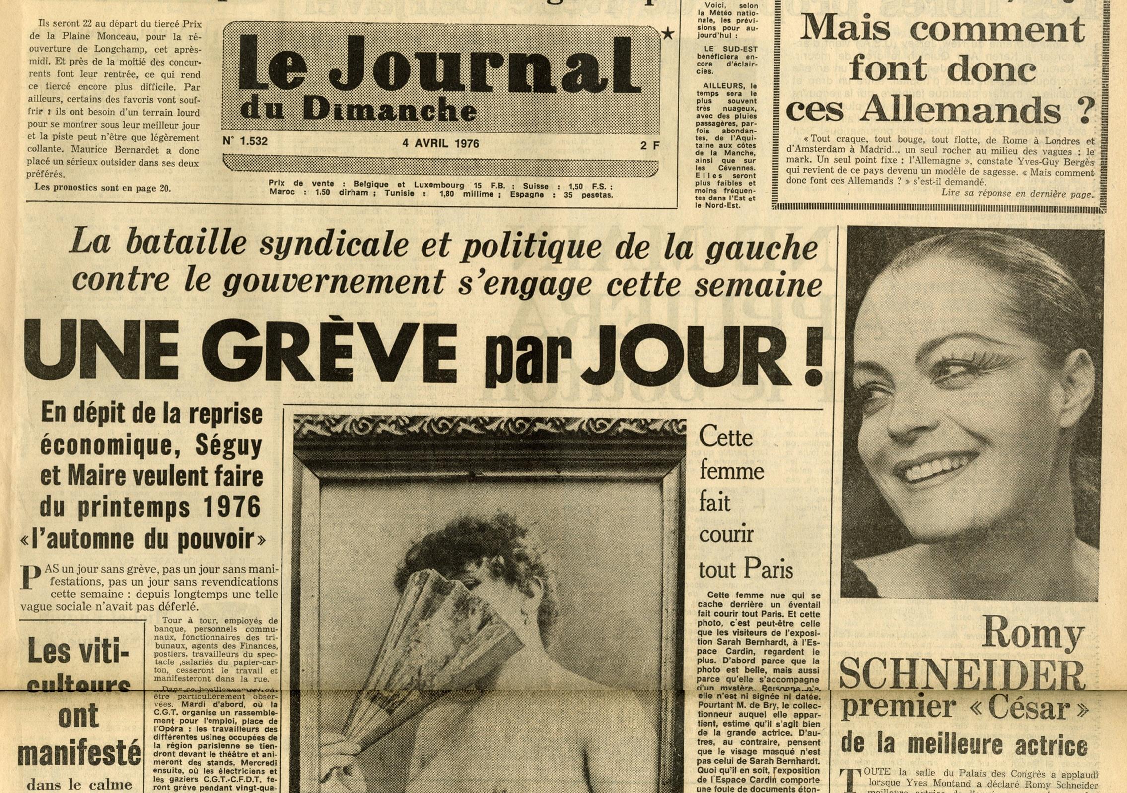 Les archives du JDD : quand Romy Schneider remportait le premier César de la meilleure actrice de l’histoire