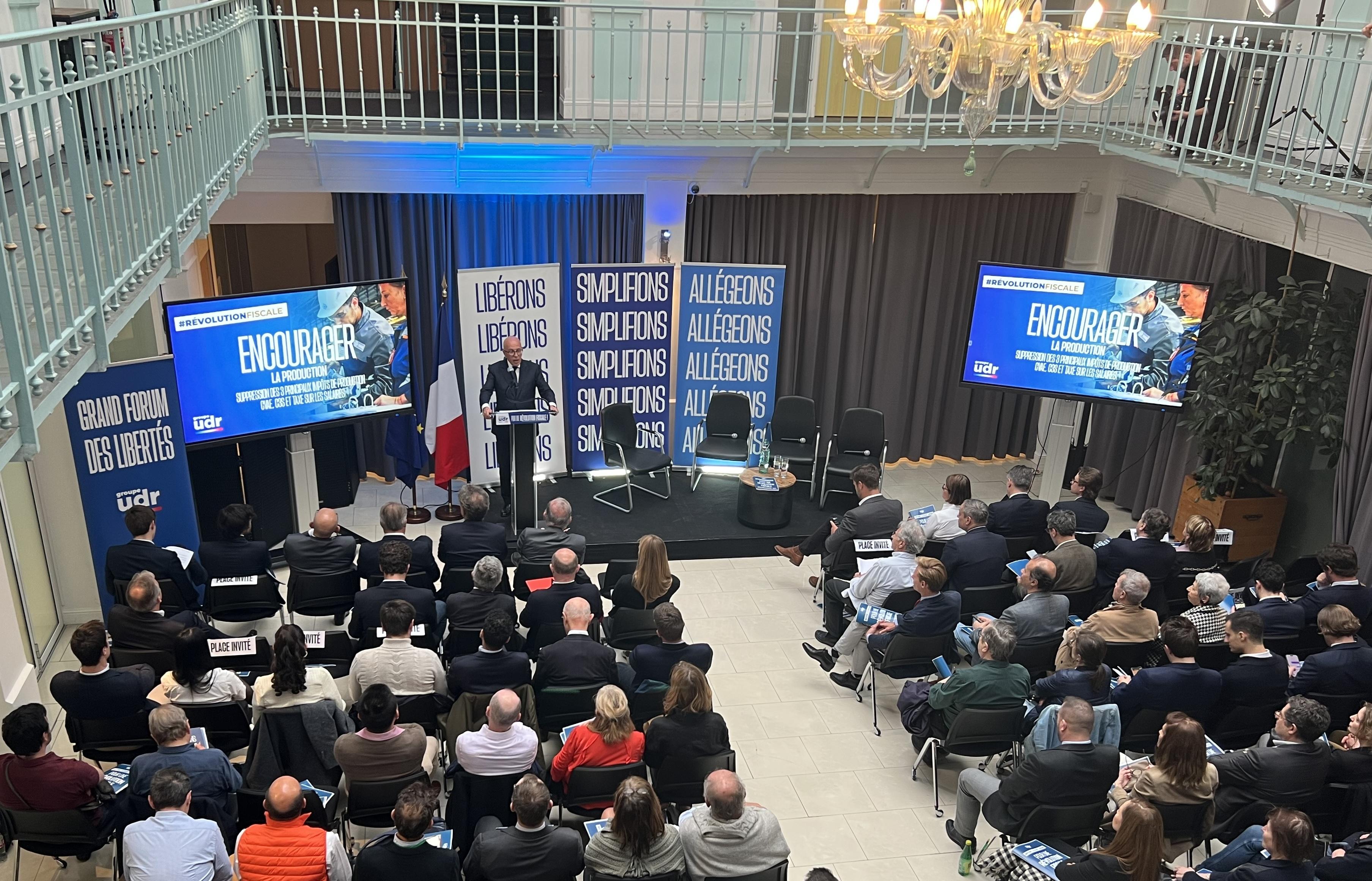 «Big bang fiscal» : Éric Ciotti dévoile aux milieux économiques son programme de rupture