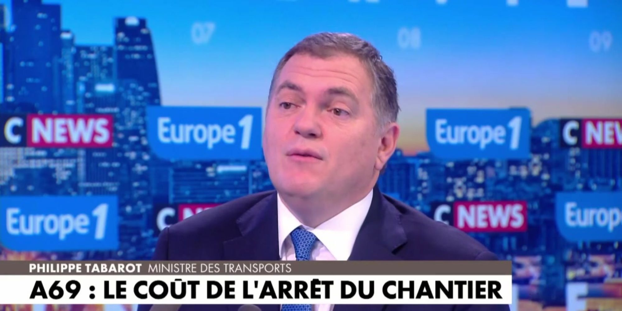 Arrêt des travaux sur l’autoroute A69 : «C’est un gâchis monumental», estime le ministre des Transports Philippe Tabarot