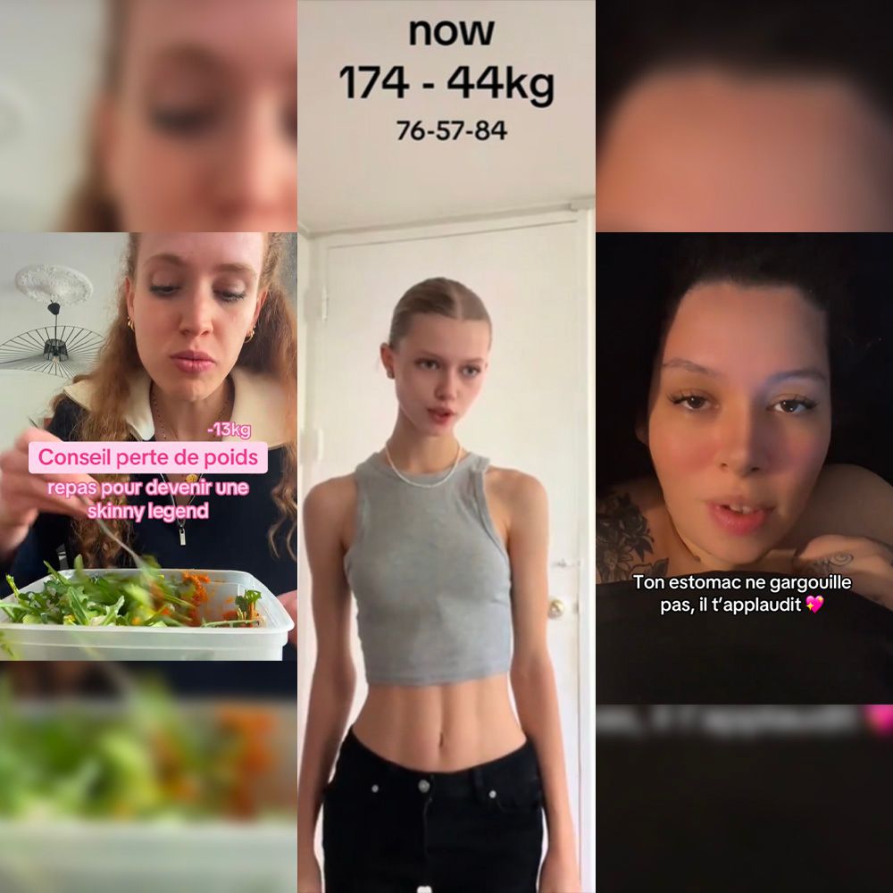 «Ton estomac ne gargouille pas, il t’applaudit» : le «Skinny Tok», cette nouvelle tendance TikTok qui promeut la maigreur