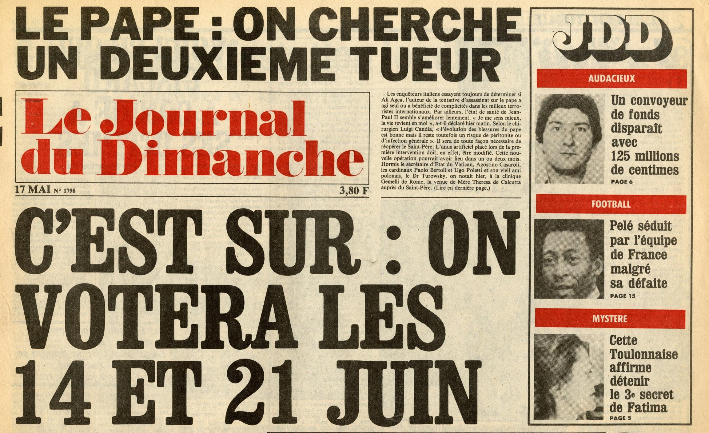 Mai 1981 : le pape Jean-Paul II réchappe à un attentat place Saint-Pierre