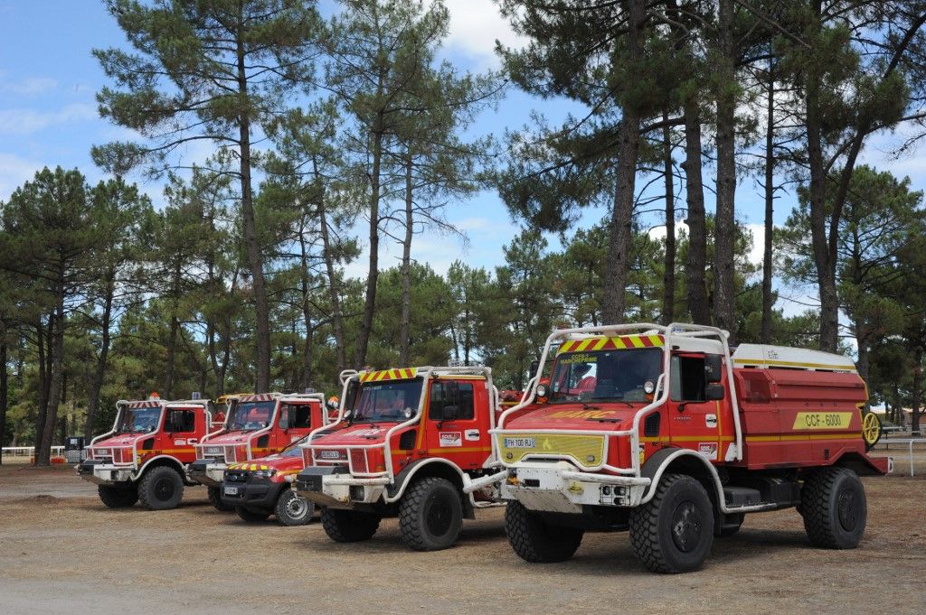 Gironde : face aux risques de feux de forêt, les pompiers déploient leurs nouveaux camions, conçus pour affronter des conditions extrêmes