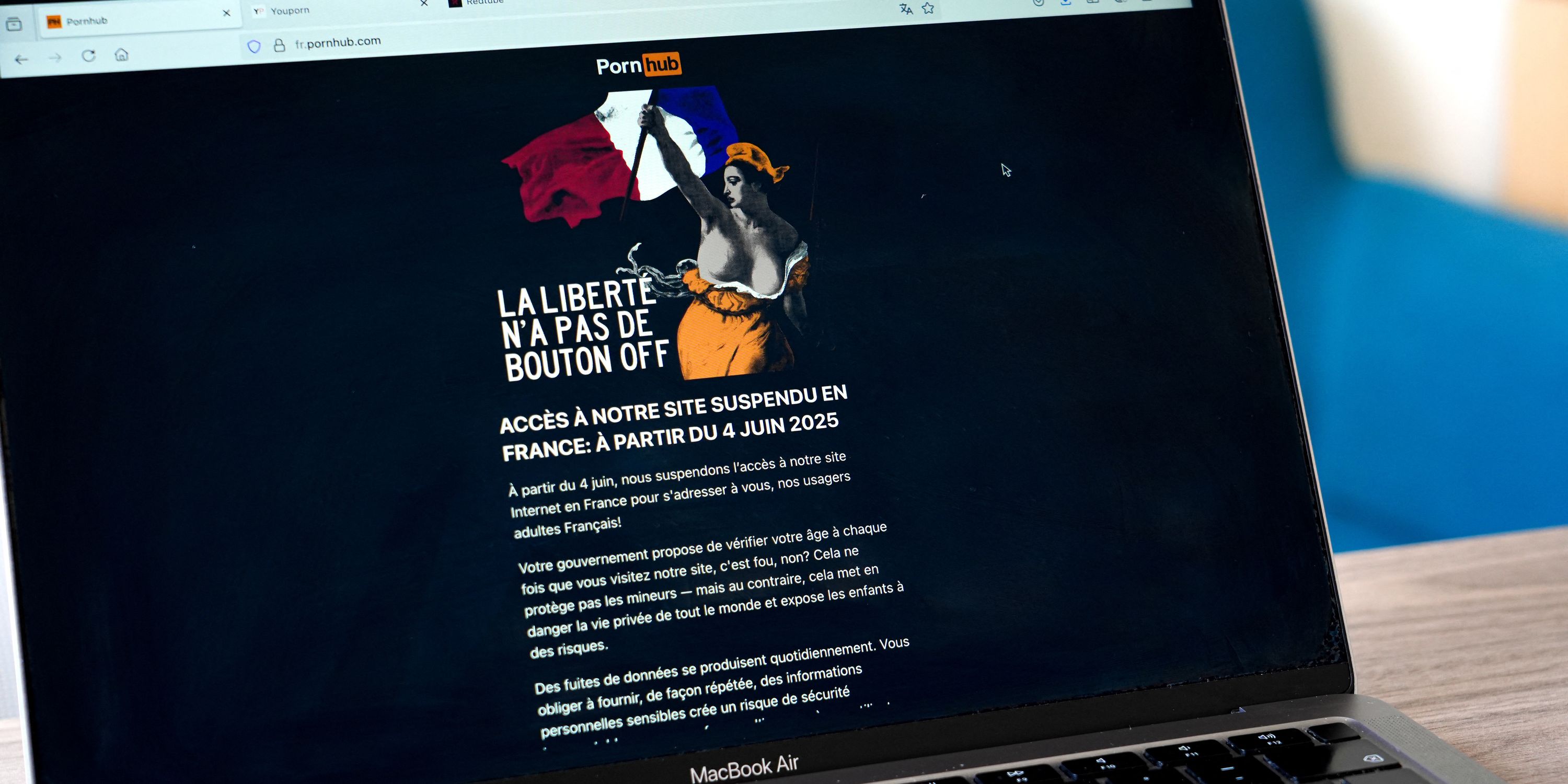 Les sites Youporn et Pornhub réactivés en France après la suspension par la justice de l’arrêté sur la vérification de l’âge,