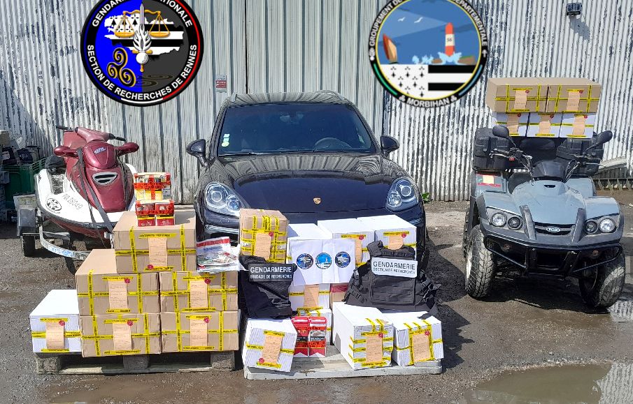 Bretagne : 1.300 cartouches de cigarettes de contrebande et un million d’avoirs criminels saisis